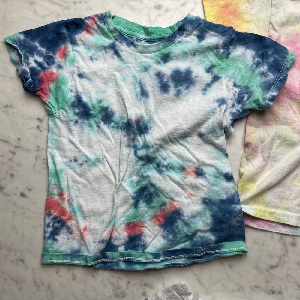 Children's Place Awesome Fearless Epic Legit Tie-Dye T-Shirts - Picture 5 of 10